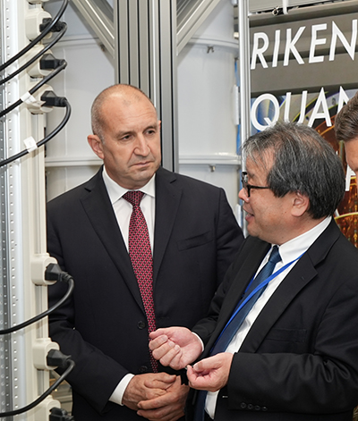 image of President Radev and Dr. Yorozu